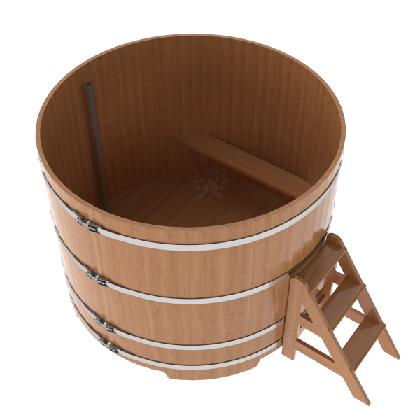 Купель Круглая Bentwood из натурального дуба 1,80 х 1,80 х 1,4 м. Фото № 3
