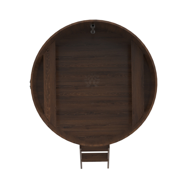 Купель Круглая Bentwood из морёного дуба 1,80 х 1,80 х 1,0 м. Фото № 5