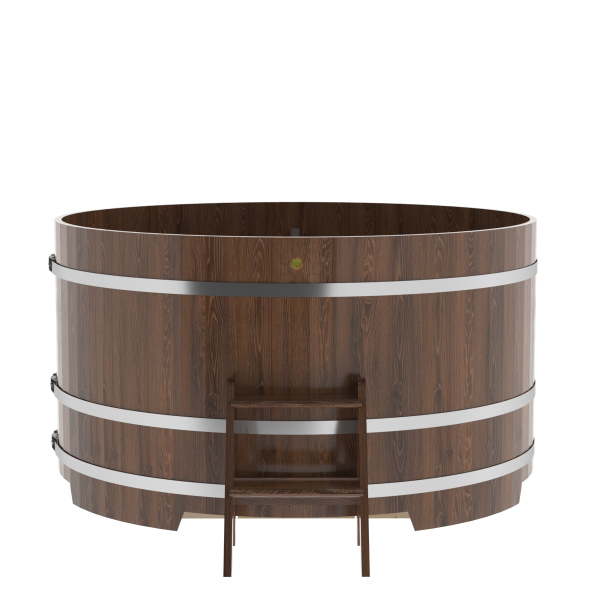 Купель Круглая Bentwood из морёного дуба 1,80 х 1,80 х 1,0 м. Фото № 3