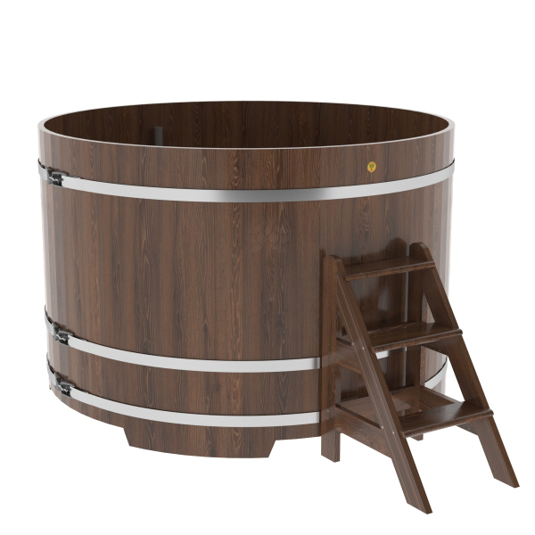 Купель Круглая Bentwood из морёного дуба 1,80 х 1,80 х 1,2 м. Фото № 1