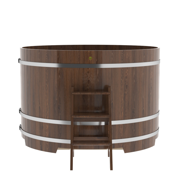 Купель Круглая Bentwood из морёного дуба 1,80 х 1,80 х 1,2 м. Фото № 4