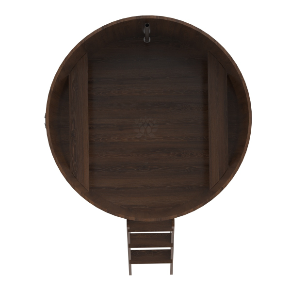Купель Круглая Bentwood из морёного дуба 1,80 х 1,80 х 1,2 м. Фото № 5