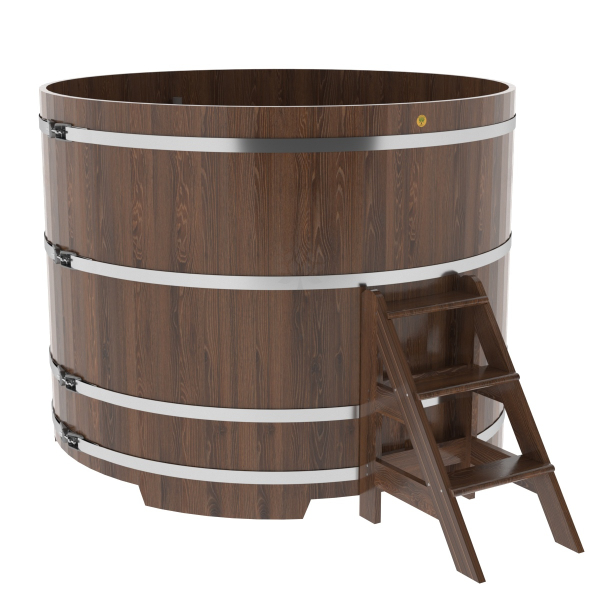 Купель Круглая Bentwood из морёного дуба 1,80 х 1,80 х 1,4 м. Фото № 1