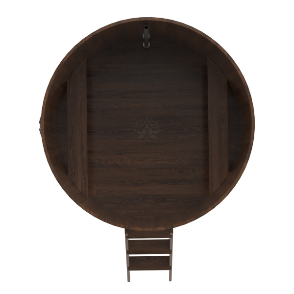Купель Круглая Bentwood из морёного дуба 1,80 х 1,80 х 1,4 м. Фото № 5