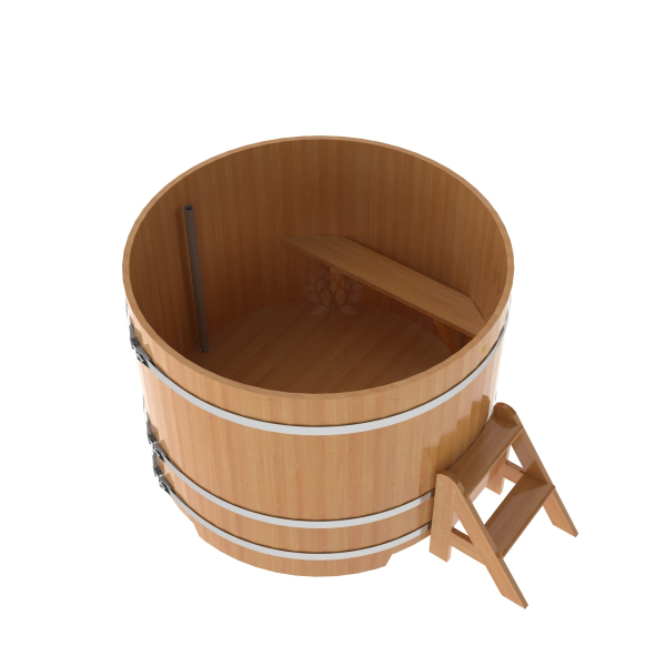 Купель Круглая Bentwood из натуральной лиственницы Премиум 1,50 х 1,50 х 1,1 м. Фото № 3