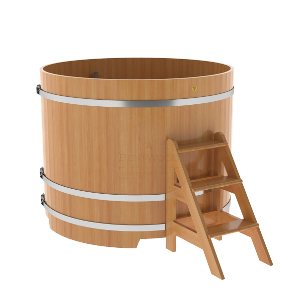Купель Круглая Bentwood из натуральной лиственницы Премиум 1,50 х 1,50 х 1,2 м. Фото № 1