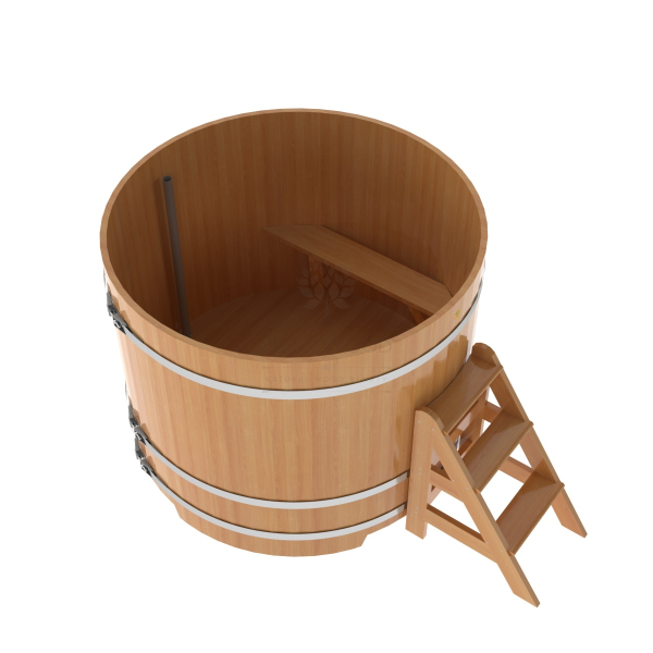 Купель Круглая Bentwood из натуральной лиственницы Премиум 1,50 х 1,50 х 1,2 м. Фото № 3