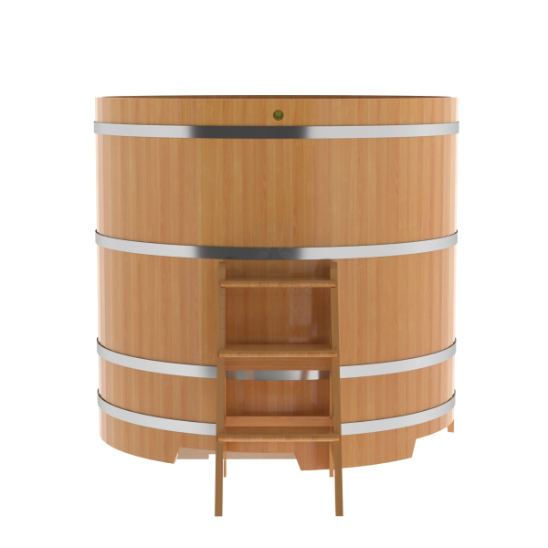 Купель Круглая Bentwood из натуральной лиственницы Премиум 1,50 х 1,50 х 1,4 м. Фото № 5