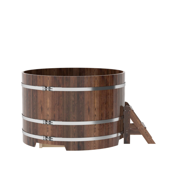 Купель Круглая Bentwood из морёной лиственницы Премиум 1,50 х 1,50 х 1,0 м. Фото № 2