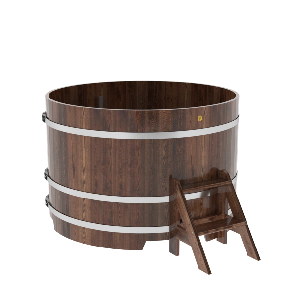 Купель Круглая Bentwood из морёной лиственницы Премиум 1,50 х 1,50 х 1,0 м. Фото № 1