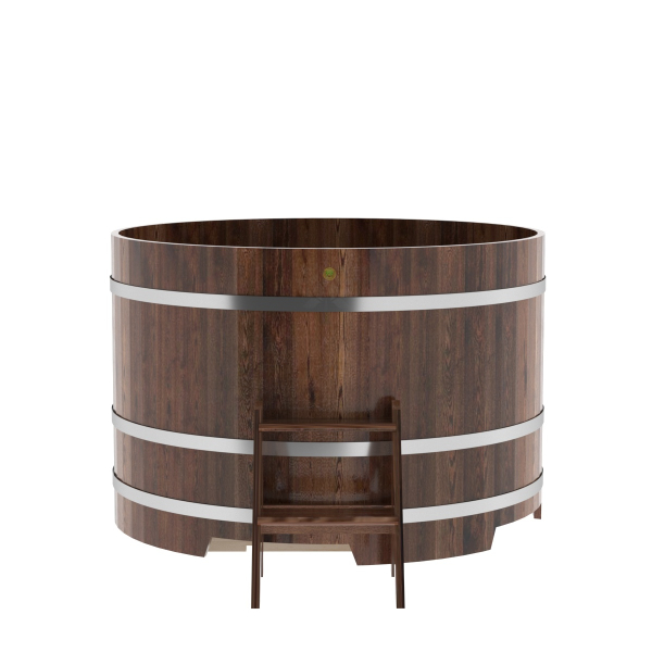Купель Круглая Bentwood из морёной лиственницы Премиум 1,50 х 1,50 х 1,0 м. Фото № 5