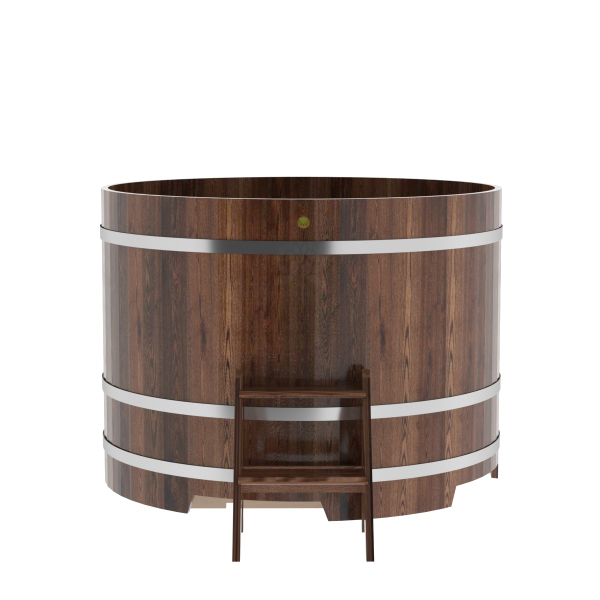 Купель Круглая Bentwood из морёной лиственницы Премиум 1,50 х 1,50 х 1,1 м. Фото № 2
