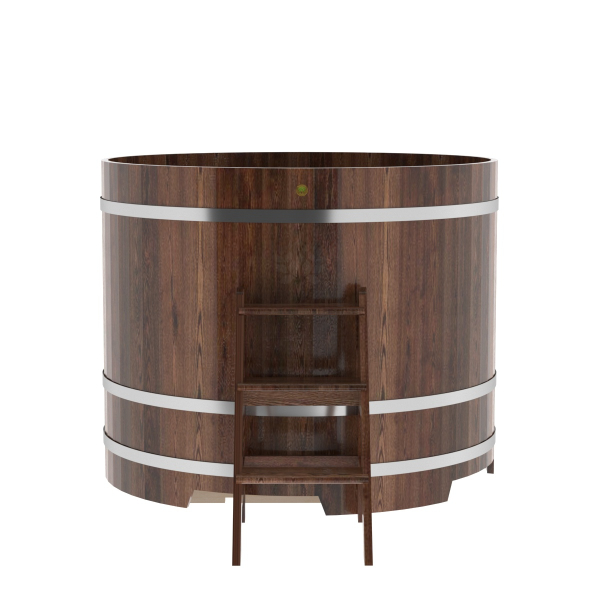 Купель Круглая Bentwood из морёной лиственницы Премиум 1,50 х 1,50 х 1,2 м. Фото № 2