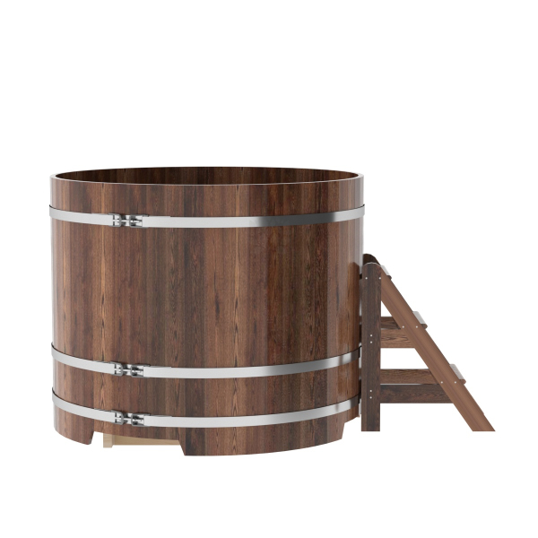Купель Круглая Bentwood из морёной лиственницы Премиум 1,50 х 1,50 х 1,2 м. Фото № 3