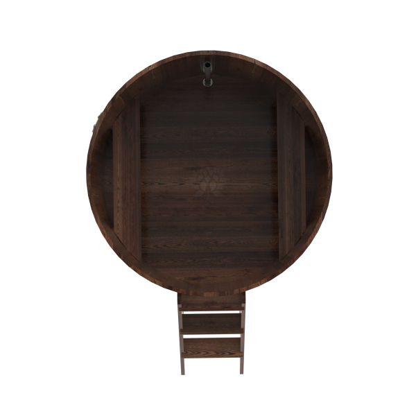 Купель Круглая Bentwood из морёной лиственницы Премиум 1,50 х 1,50 х 1,2 м. Фото № 4