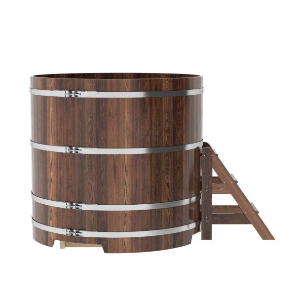 Купель Круглая Bentwood из морёной лиственницы Премиум 1,50 х 1,50 х 1,4 м. Фото № 2
