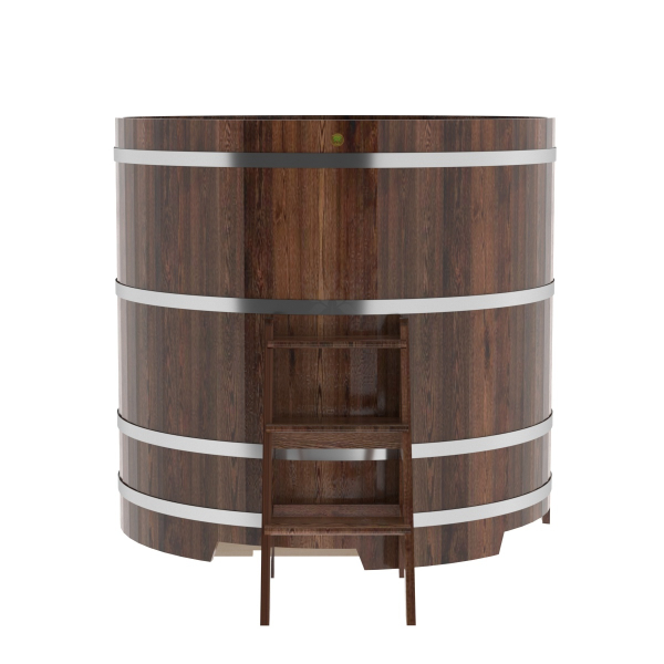 Купель Круглая Bentwood из морёной лиственницы Премиум 1,50 х 1,50 х 1,4 м. Фото № 5