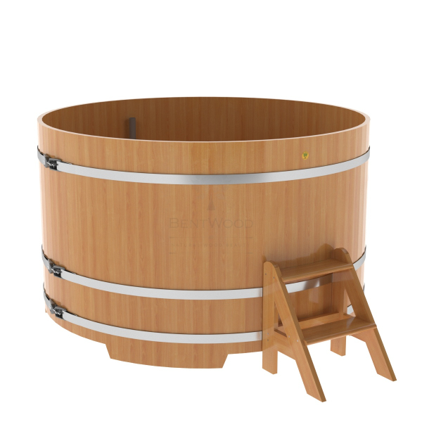 Купель Круглая Bentwood из натуральной лиственницы Премиум 1,80 х 1,80 х 1,1 м. Фото № 1