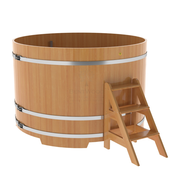 Купель Круглая Bentwood из натуральной лиственницы Премиум 1,80 х 1,80 х 1,2 м. Фото № 1