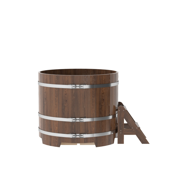 Купель Круглая Bentwood из морёного дуба 1,17 х 1,17 х 1,0 м. Фото № 4