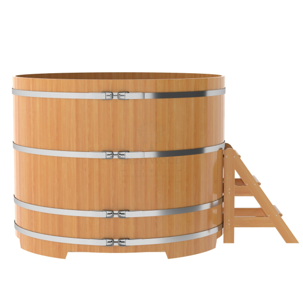 Купель Круглая Bentwood из натуральной лиственницы Премиум 1,80 х 1,80 х 1,4 м. Фото № 2