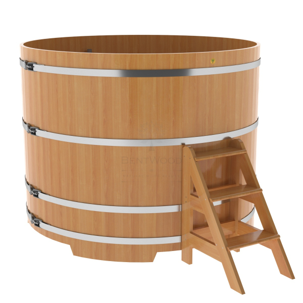 Купель Круглая Bentwood из натуральной лиственницы Премиум 1,80 х 1,80 х 1,4 м. Фото № 1