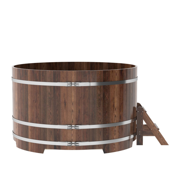Купель Круглая Bentwood из морёной лиственницы Премиум 1,80 х 1,80 х 1,1 м. Фото № 2