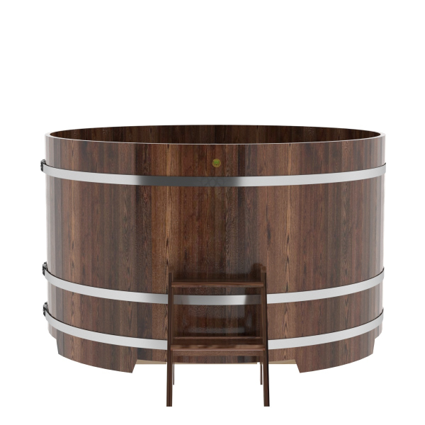 Купель Круглая Bentwood из морёной лиственницы Премиум 1,80 х 1,80 х 1,1 м. Фото № 5