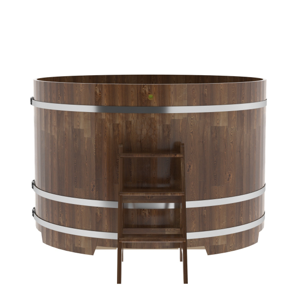 Купель Круглая Bentwood из морёной лиственницы Премиум 1,80 х 1,80 х 1,2 м. Фото № 2
