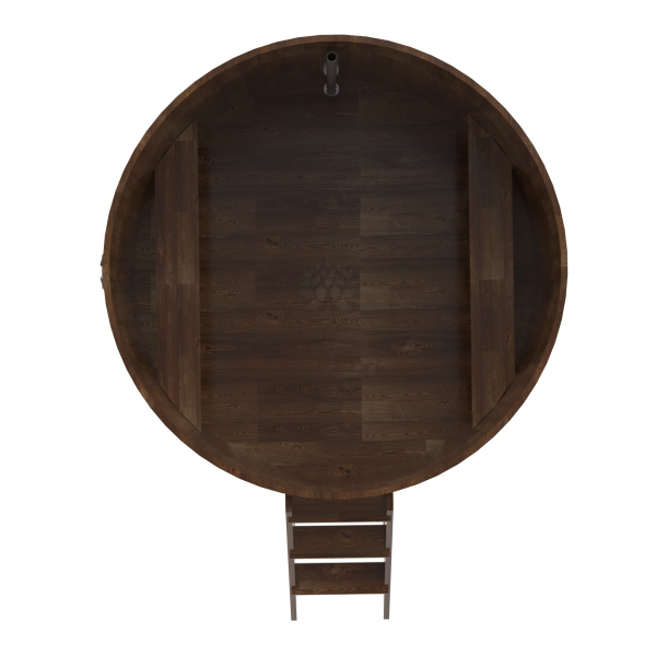 Купель Круглая Bentwood из морёной лиственницы Премиум 1,80 х 1,80 х 1,2 м. Фото № 5