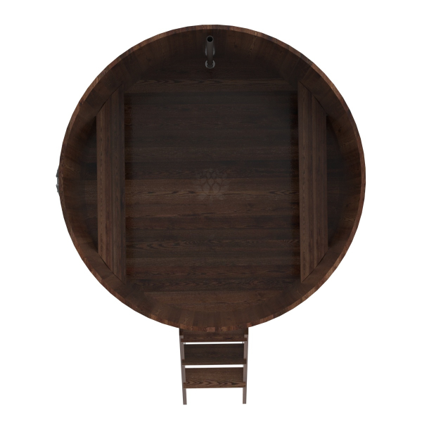 Купель Круглая Bentwood из морёной лиственницы Премиум 1,80 х 1,80 х 1,4 м. Фото № 3