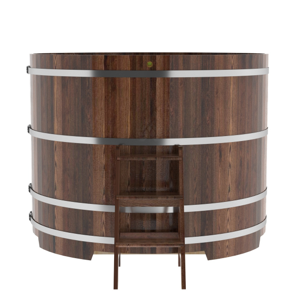 Купель Круглая Bentwood из морёной лиственницы Премиум 1,80 х 1,80 х 1,4 м. Фото № 5