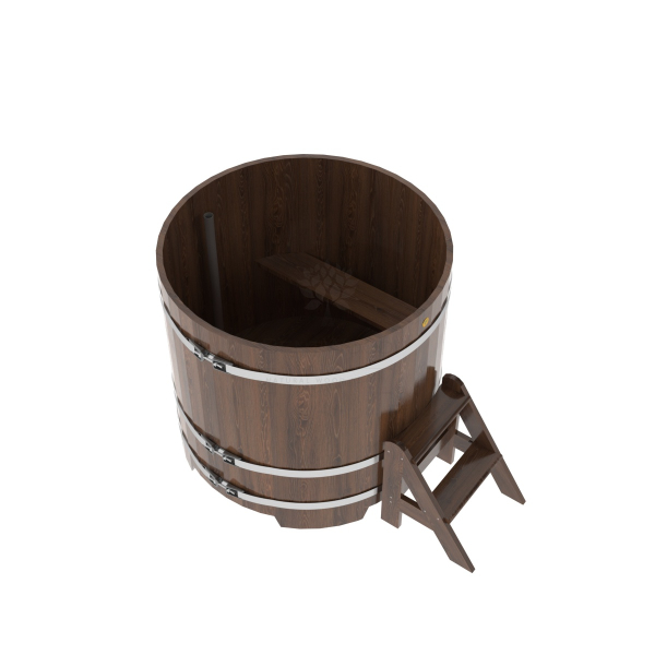 Купель Круглая Bentwood из морёного дуба 1,17 х 1,17 х 1,1 м. Фото № 3