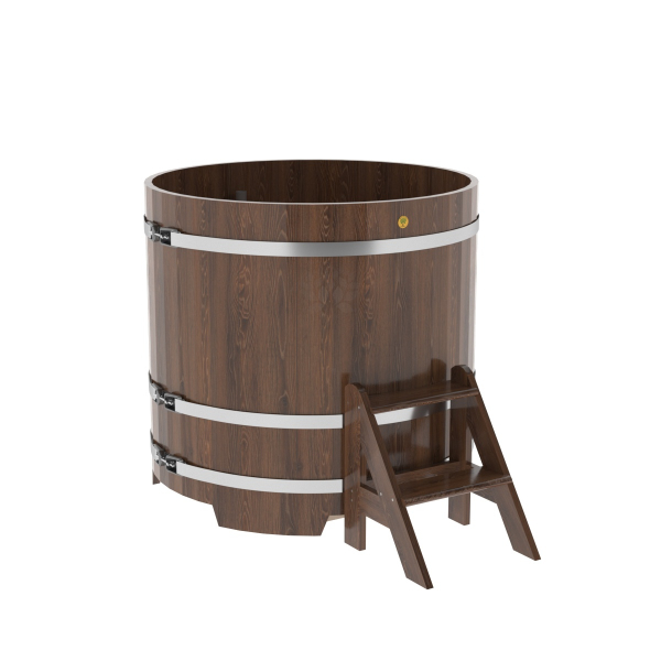 Купель Круглая Bentwood из морёного дуба 1,17 х 1,17 х 1,1 м. Фото № 1