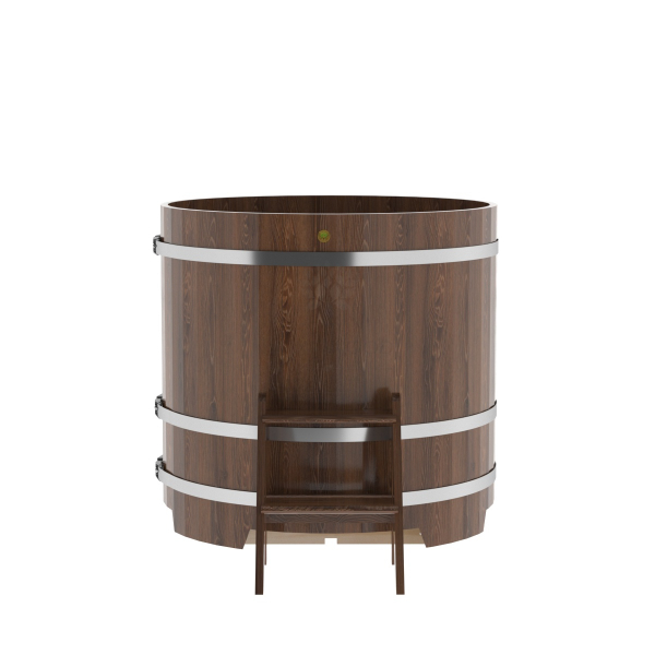 Купель Круглая Bentwood из морёного дуба 1,17 х 1,17 х 1,1 м. Фото № 5