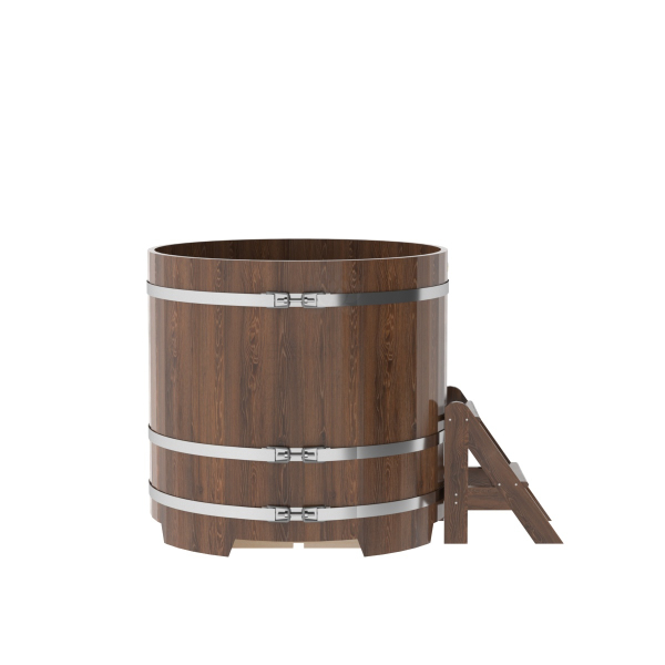 Купель Круглая Bentwood из морёного дуба 1,17 х 1,17 х 1,1 м. Фото № 2