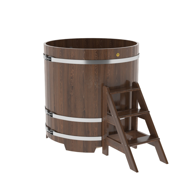 Купель Круглая Bentwood из морёного дуба 1,17 х 1,17 х 1,2 м. Фото № 1