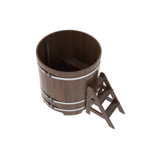Купель Круглая Bentwood из морёного дуба 1,17 х 1,17 х 1,2 м. Фото № 5