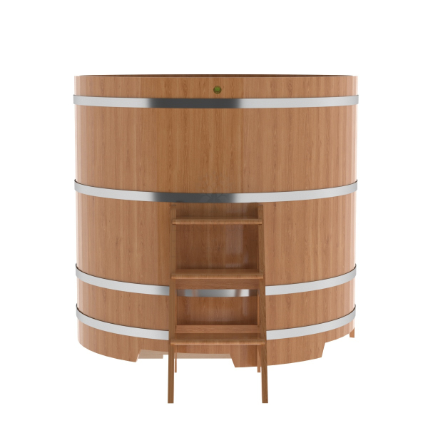 Купель Круглая Bentwood из натурального дуба 1,50 х 1,50 х 1,4 м. Фото № 2