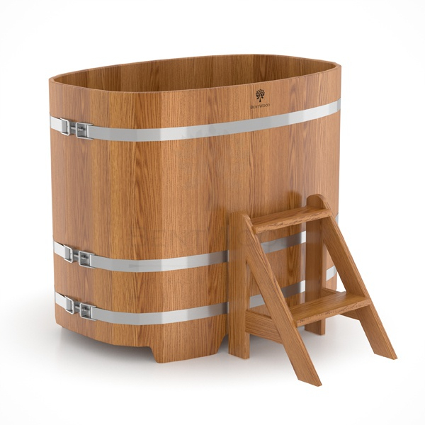 Купель Овальная Bentwood из натурального дуба 0,76 х 1,16 х 1,0 м. Фото № 1