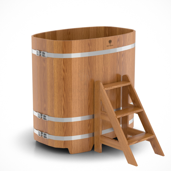 Купель Овальная Bentwood из натурального дуба 0,76 х 1,16 х 1,2 м. Фото № 1