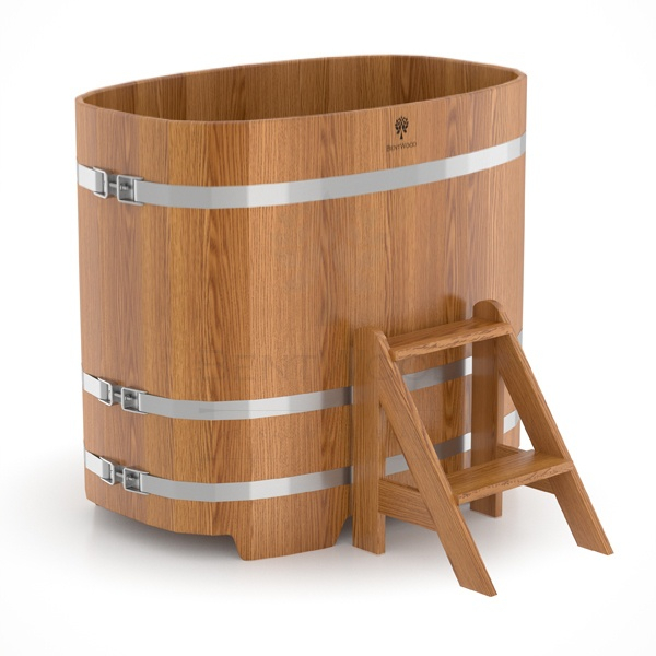 Купель Овальная Bentwood из натурального дуба 0,76 х 1,16 х 1,1 м. Фото № 1