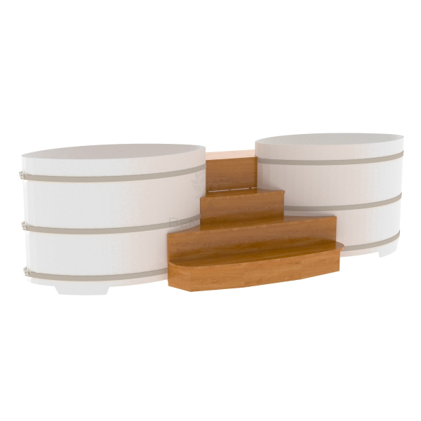 Подиум на две купели Bentwood 1.08х1.75 Дуб натуральный. Фото № 1
