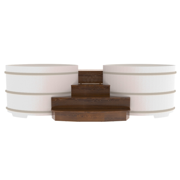 Подиум на две купели Bentwood 1.08х1.75 Дуб морёный. Фото № 2
