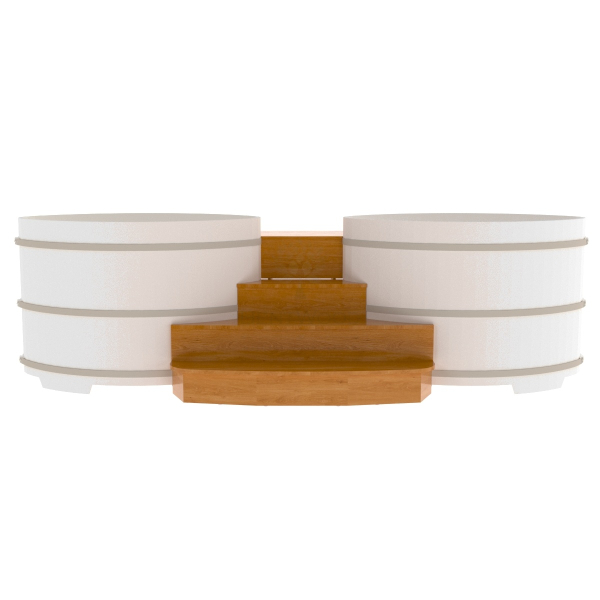 Подиум на две купели Bentwood 1.08х1.75 Дуб натуральный. Фото № 2