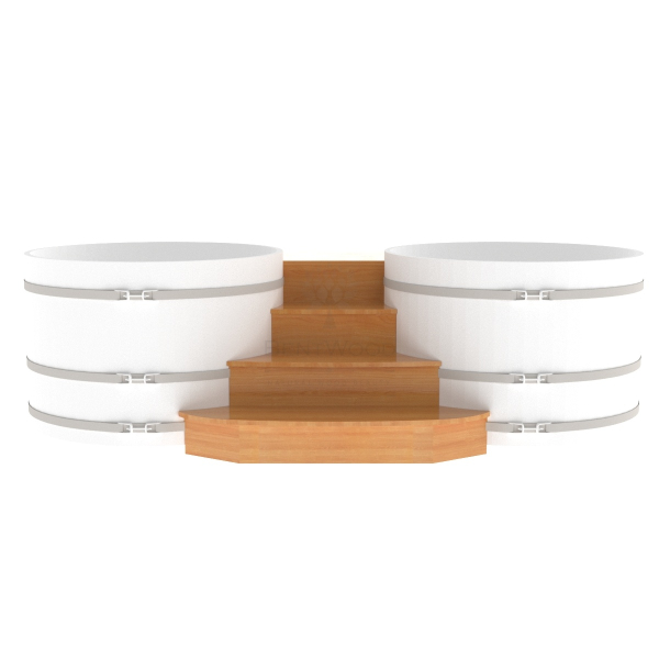 Подиум на две купели Bentwood D 1.5 Лиственница натуральная. Фото № 2