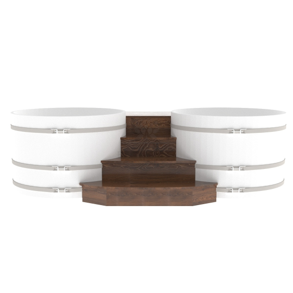 Подиум на две купели Bentwood D 1.5 Дуб морёный. Фото № 2