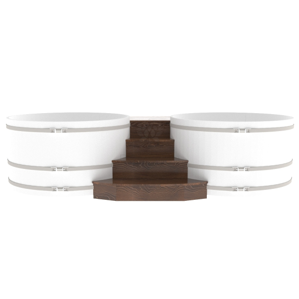 Подиум на две купели Bentwood D 1.8 Дуб морёный. Фото № 2