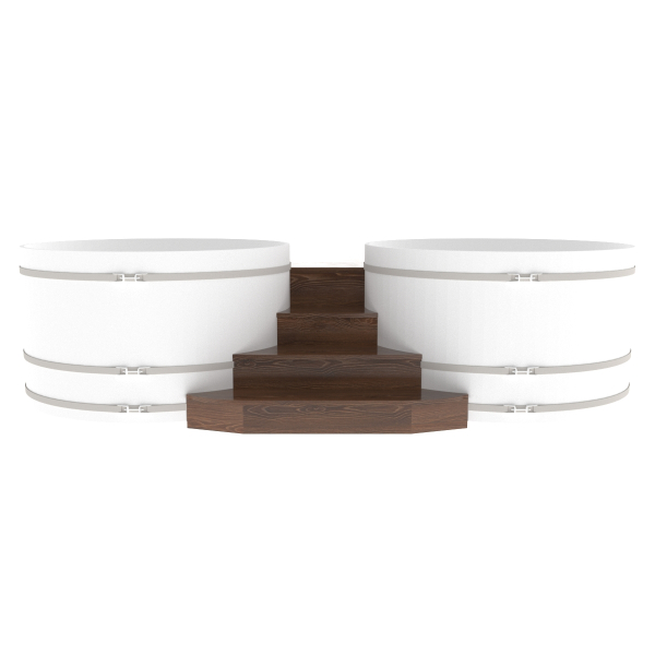Подиум на две купели Bentwood D 2.1 Дуб морёный. Фото № 2