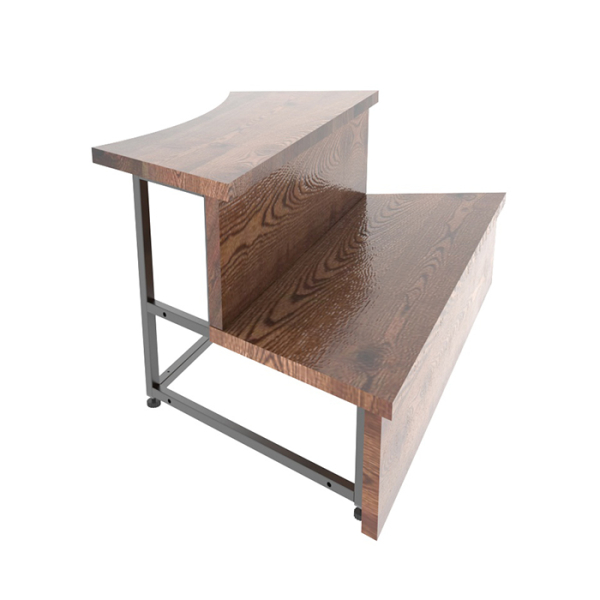 Подиум для купели сегмент 1/8, лиственница морёная Bentwood. Фото № 1